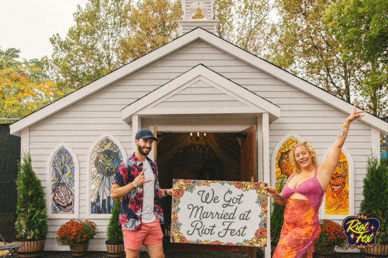 2024 Wedding at the Riot Fest Wedding Chapel