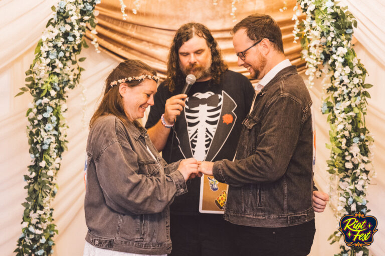 2024 Wedding at the Riot Fest Wedding Chapel