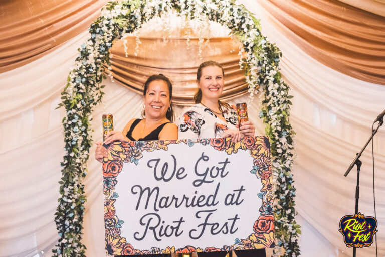 2024 Wedding at the Riot Fest Wedding Chapel