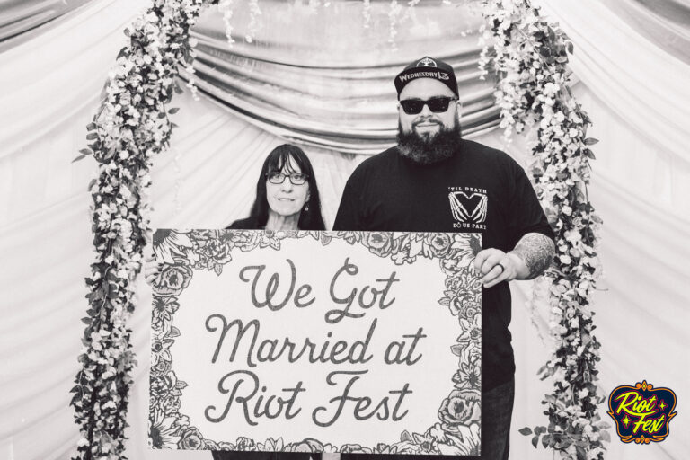 2024 Wedding at the Riot Fest Wedding Chapel