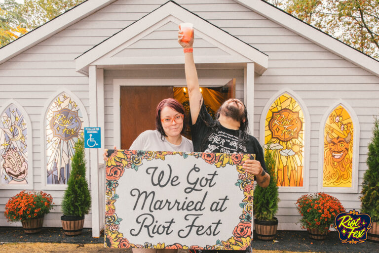 2024 Wedding at the Riot Fest Wedding Chapel