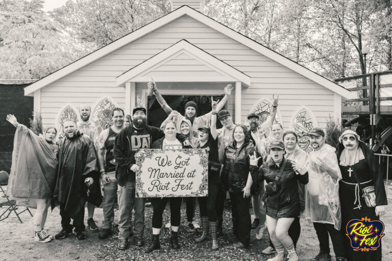 2024 Wedding at the Riot Fest Wedding Chapel