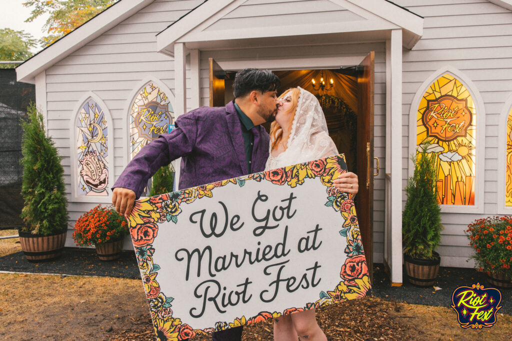 2024 Wedding at the Riot Fest Wedding Chapel