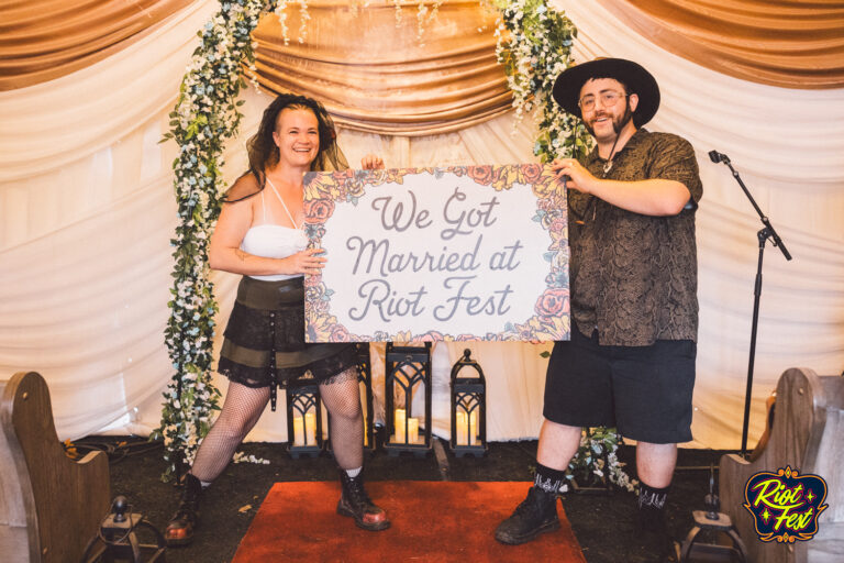 2024 Wedding at the Riot Fest Wedding Chapel