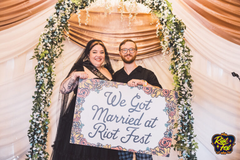 2024 Wedding at the Riot Fest Wedding Chapel