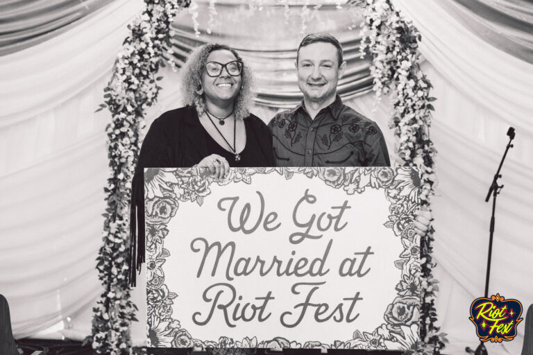 2024 Wedding at the Riot Fest Wedding Chapel