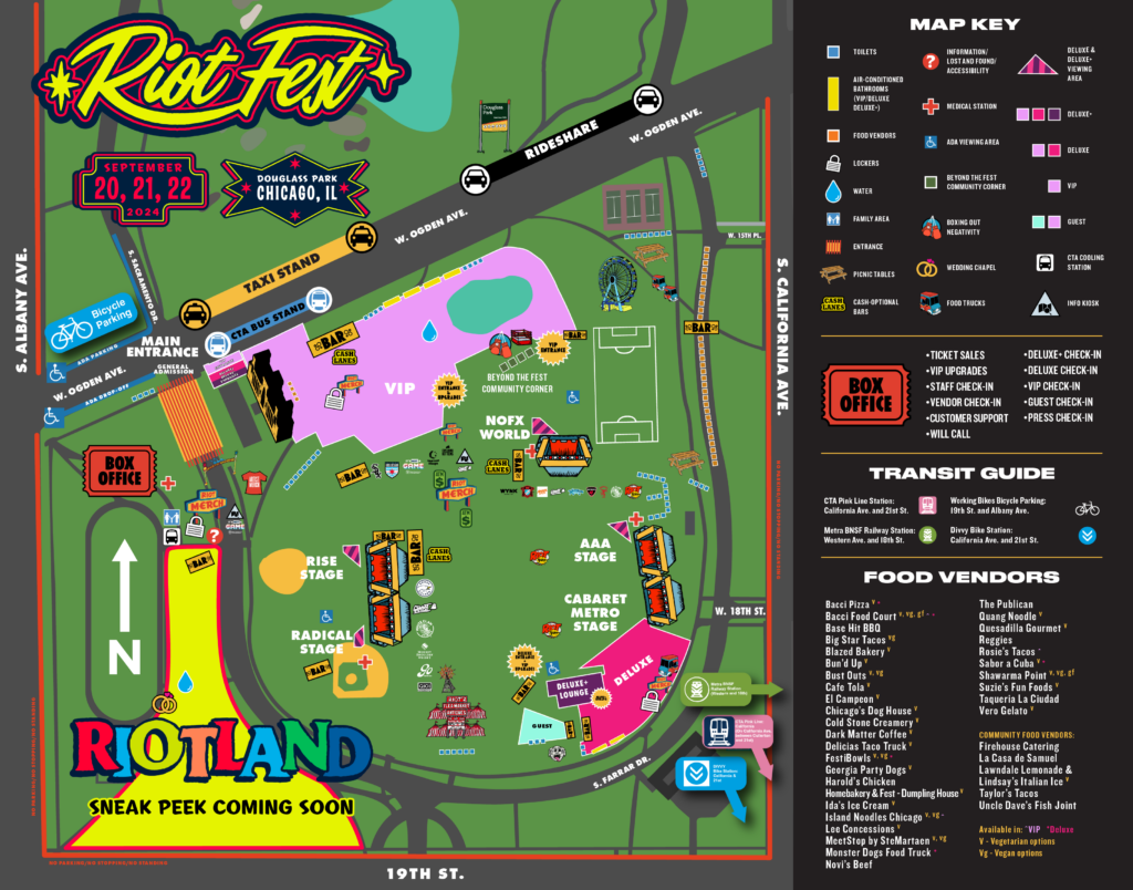 The Riot Fest 2024 map is here.