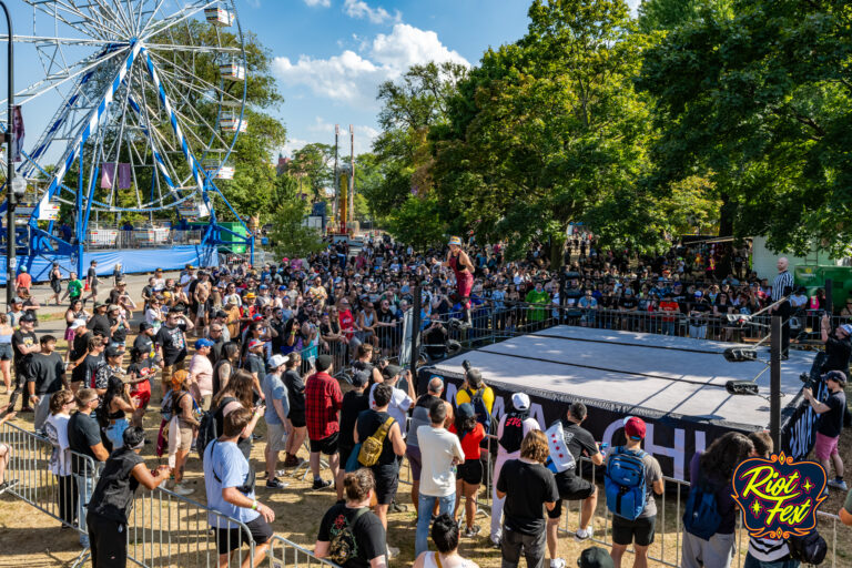 NWA wrestling activation on Sept. 20, 2024 at Riot Fest