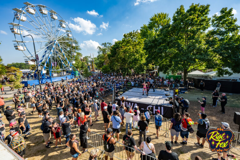 NWA wrestling activation on Sept. 20, 2024 at Riot Fest