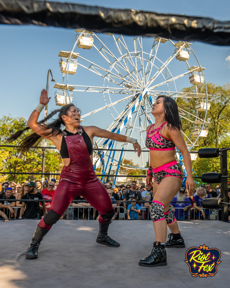 NWA wrestling activation on Sept. 20, 2024 at Riot Fest