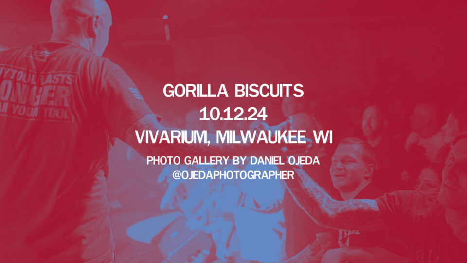 Gorilla Biscuits at Vivarium 10.12.24