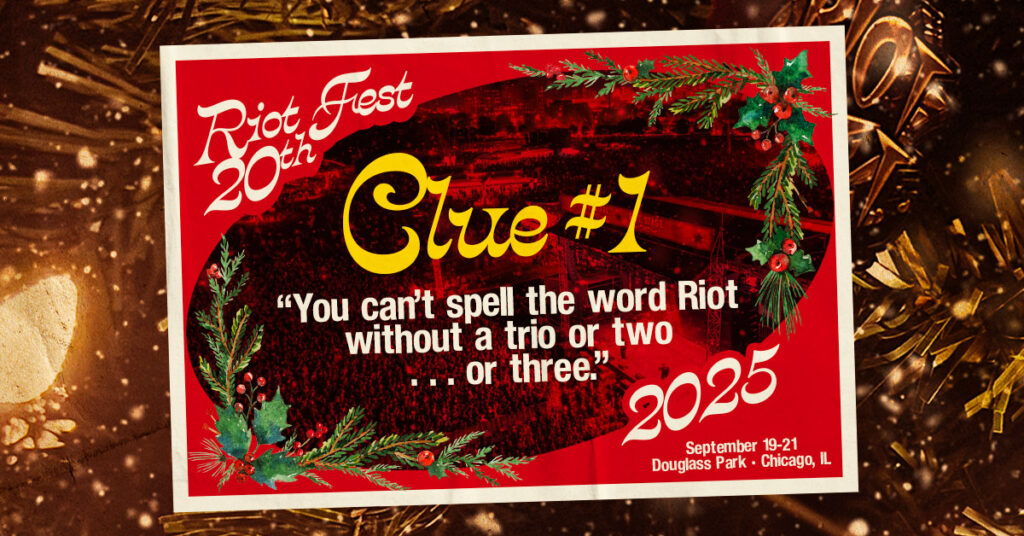 Riot Fest 20th Anniversary Lineup Clue #1