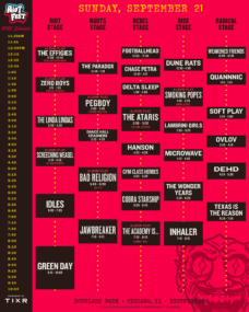 The Riot Fest 2025 Schedule is Here.