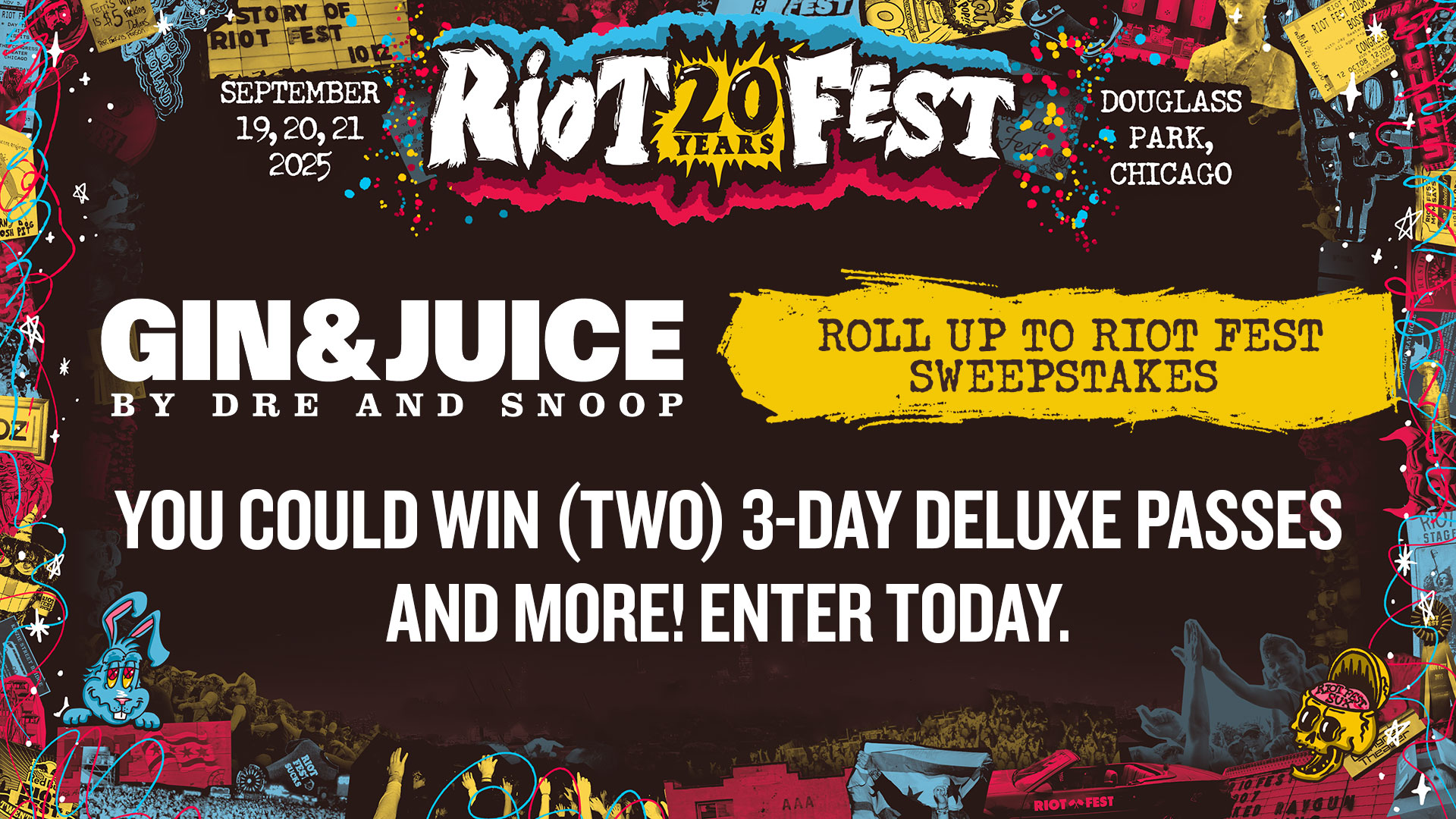 2025 Roll Up to Riot Fest Sweepstakes (Closed)
