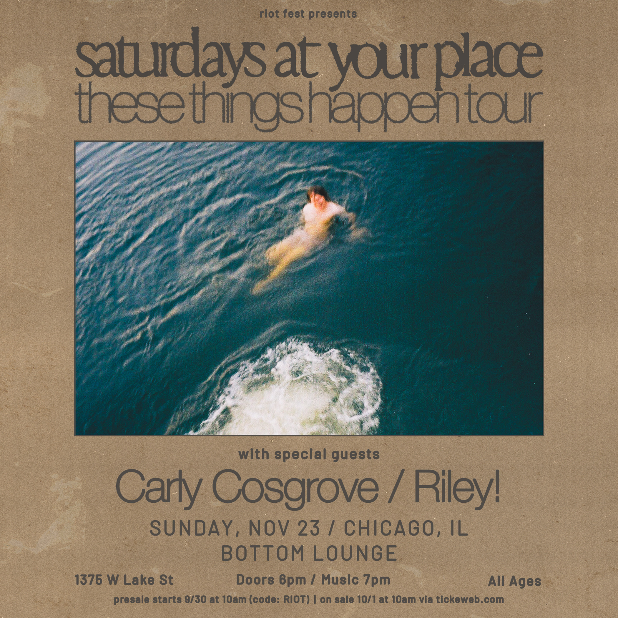 Saturdays At Your Place