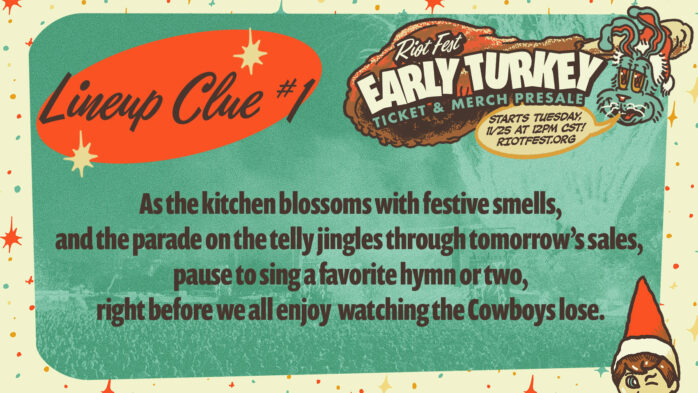 Riot Fest 2026 Lineup Clue #2