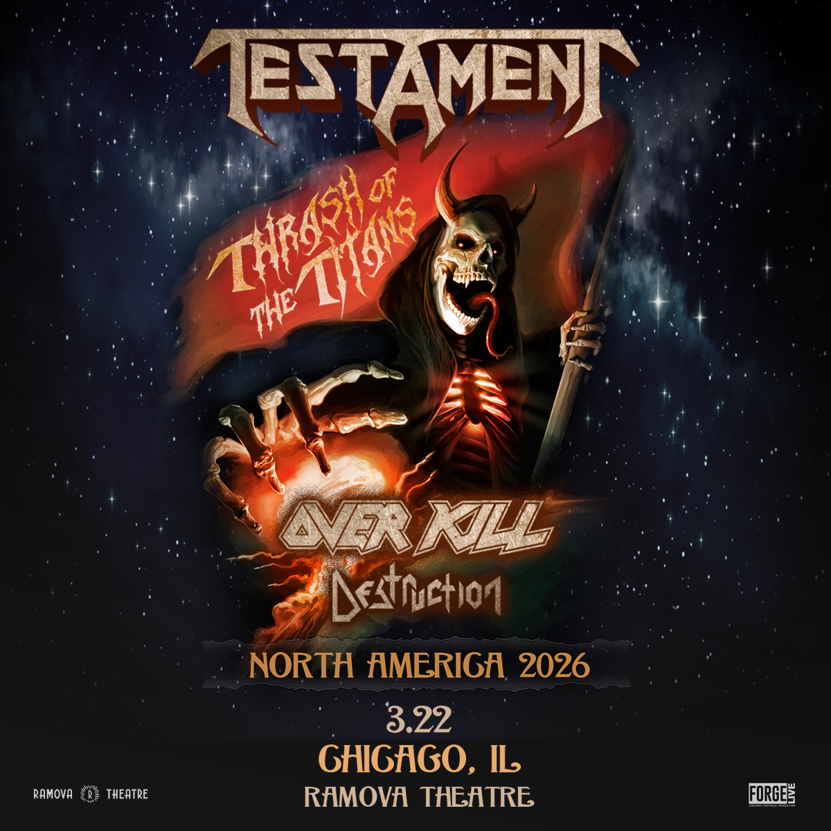 TESTAMENT テスタメント サイン入りドラムヘッド、ピックセット Testament - Riot Fest