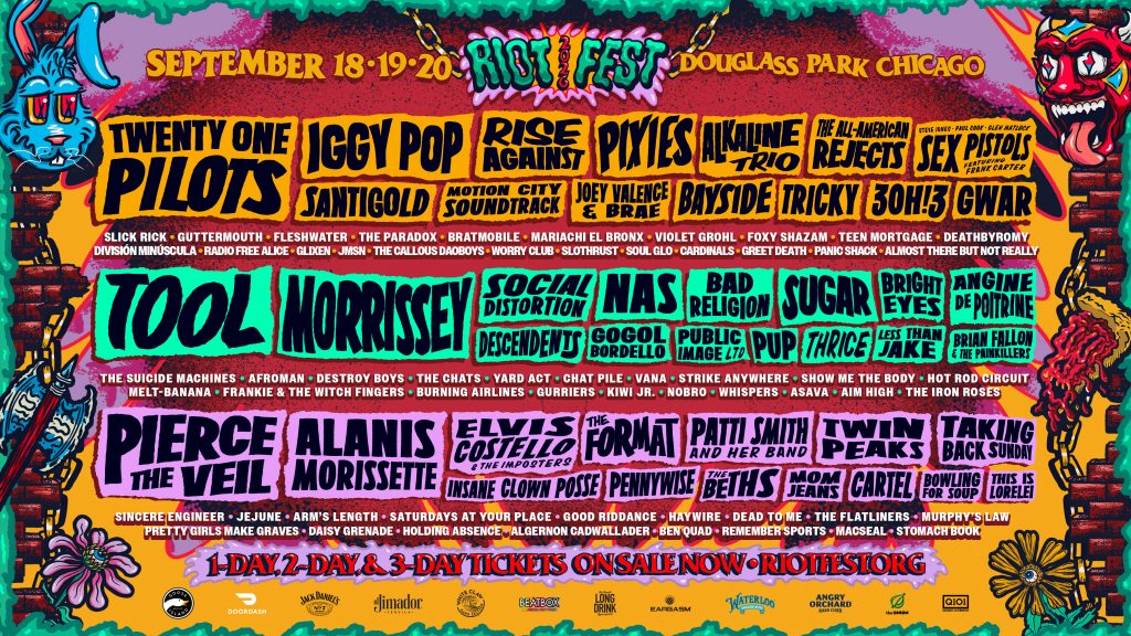 Riot Fest 2026 Single Day Lineup