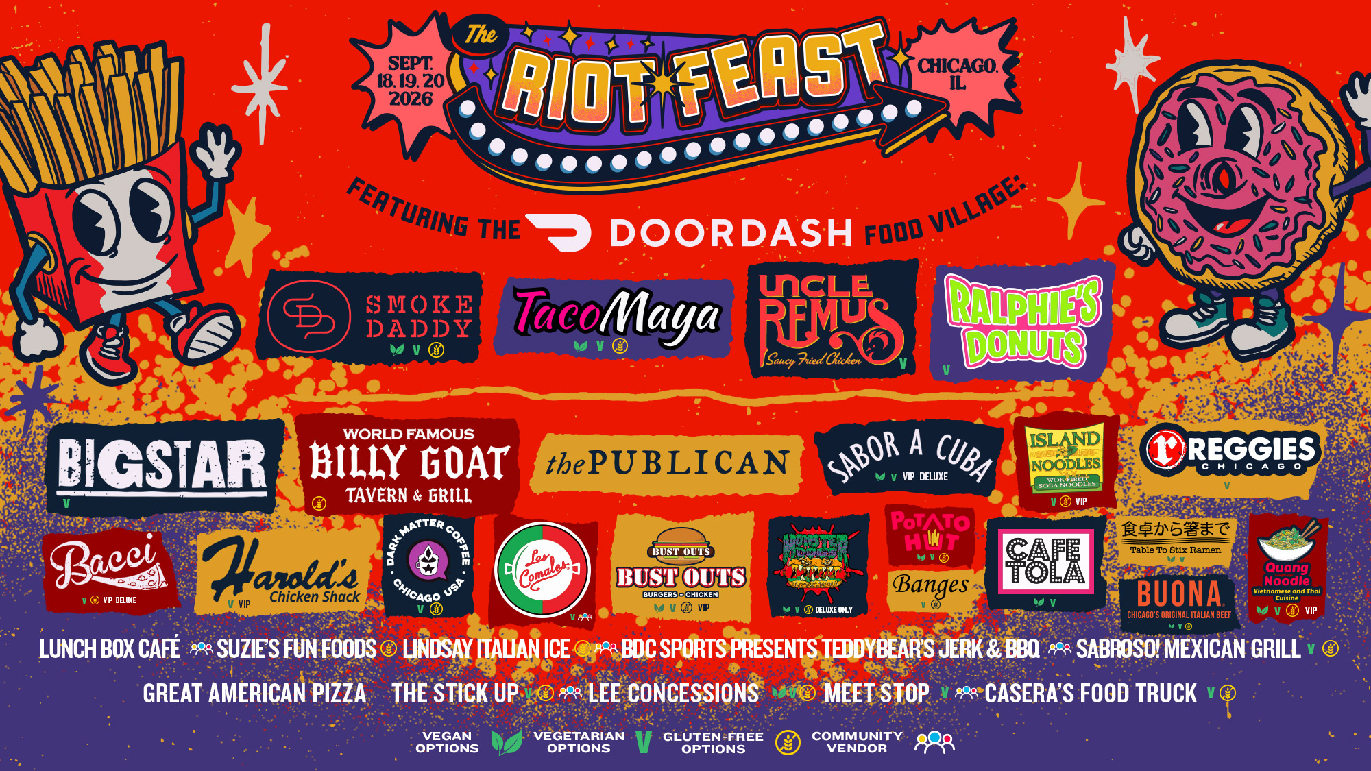 Food at Riot Fest 2026