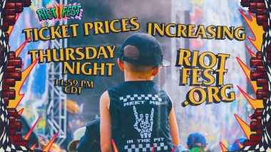 Ticket Prices Increase Thursday, September 17 at 11:59PM CDT